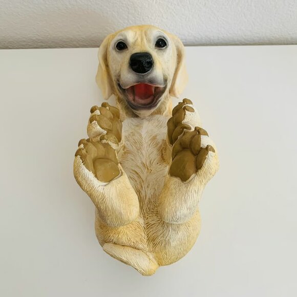 Playful Puppy Yellow Lab Wine Bottle Holder - Picture 6 of 7